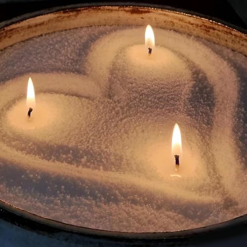 LDUMODUW Kerzensand mit Duft und Docht, Aroma Kerzenwachs Granulat, Kerzen selber Machen Set, 480g Sandkerzen Wachsgranulat,4 Duftöl,5 Kerzendochte,50 Dochten,4 Dochthalter LDUMODUW Kerzensand mit Duft und Docht, Aroma Kerzenwachs Granulat, Kerzen selber Machen Set, 480g Sandkerzen Wachsgranulat,4 Duftöl,5 Kerzendochte,50 Dochten,4 Dochthalter von LDUMODUW