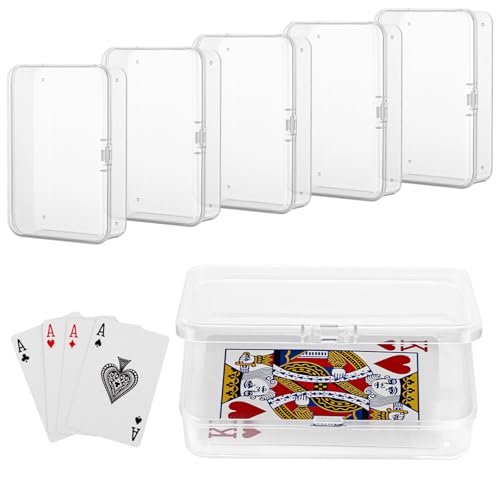 LDXDRU 16 Stück Spielkarten Box, Karten Aufbewahrungsbox Kartenbox Spielkarten Leerhülle Leere Plastikbox Spielkartenbox Aufbewahrung Organizer Box für Karten, Perlen, Schmuck von LDXDRU