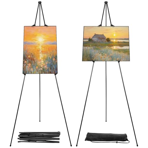 LDXDRU 2 Stück Staffelei Hochzeit, 160cm Leinwand Ständer, Folding Leinwand Halterung, Willkommensschild Hochzeit,Tragbare Teleskop Tischstaffelei Schwarz für Hochzeitsschild Poster Studio Display LDXDRU 2 Stück Staffelei Hochzeit, 160cm Leinwand Ständer, Folding Leinwand Halterung, Willkommensschild Hochzeit,Tragbare Teleskop Tischstaffelei Schwarz für Hochzeitsschild Poster Studio Display von LDXDRU