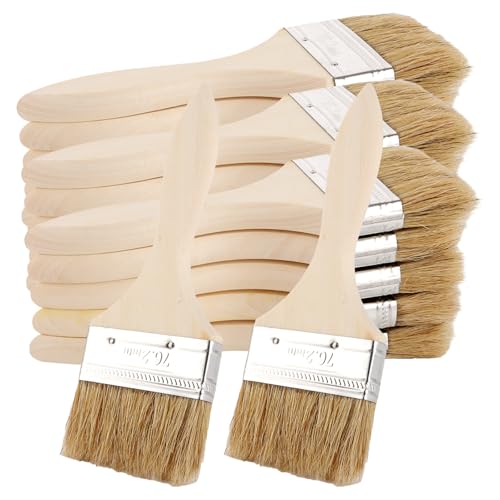 LDXDRU 20 Stück Flächenstreicher Flachpinsel, 70 mm Pinsel Breit, Malerpinsel, Borstenpinsel, Pinsel Holzlasur, Lasurpinsel Holz außen, Flachpinsel, Lackpinsel für Lacke Lasuren Öle Wand-Farben LDXDRU 20 Stück Flächenstreicher Flachpinsel, 70 mm Pinsel Breit, Malerpinsel, Borstenpinsel, Pinsel Holzlasur, Lasurpinsel Holz außen, Flachpinsel, Lackpinsel für Lacke Lasuren Öle Wand-Farben von LDXDRU
