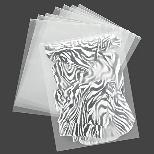 LDXDRU 50 Stück Zip Beutel Groß, 40×60cm Zipper Beutel mit Reißverschluss, Druckverschlussbeutel Wiederverschließbare Plastiktüten Wasserdichte für Kleidung Unterwäsche Handtuch Schuhe Kosmetik von LDXDRU