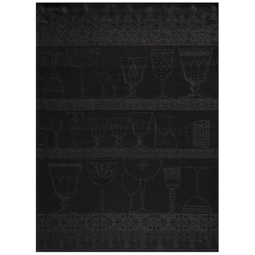 Le Jacquard Français 27079 Gläsertuch Cristal Onyx 60x80 cm Leinen von LE JACQUARD FRANÇAIS