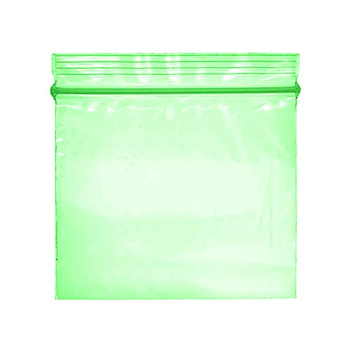 30mm x 30mm kleine Plastiktüten mit Reißverschluss, Verpackungsmaterial, mehrere Farben und Designs - Wählen Sie Ihre Option (Grün, Packung mit 300 Stück) von LIVERPOOL ENTERPRISES LTD