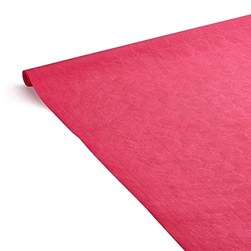 Le Napage Art de la Table Tischdecke aus Damastpapier, 1,18 x 6 m, Fuchsia von LE NAPPAGE ARTS DE LA TABLE