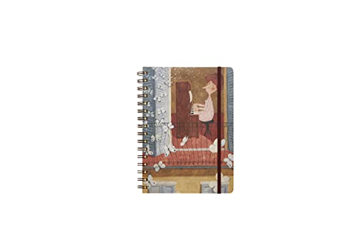 Notizbuch mit Spiralbindung, A5, 120 Blatt, mit Kunststoff-Einband, Ringbuch, für Erinnerungen, Schule, Büro, lustige Grafiken von Le Nasute. von LE NASUTE