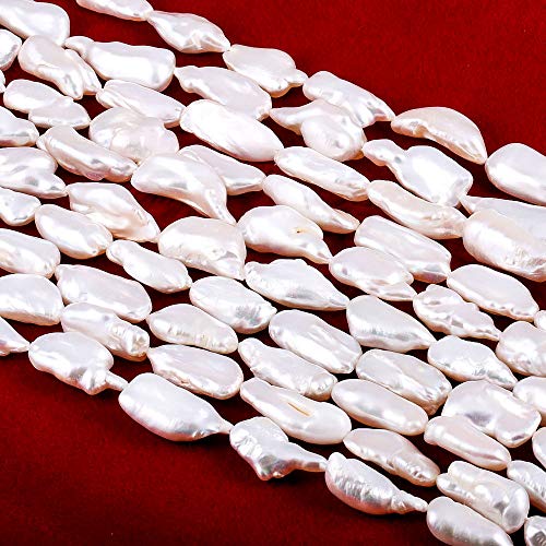 Barock-Perlen, natürlich, unregelmäßig, Süßwasser-Zuchtperlen, lose Perle für DIY, Damen, Anhänger, Ohrringe, Schmuckherstellung, 36,1 cm Barock-Perlen, natürlich, unregelmäßig, Süßwasser-Zuchtperlen, lose Perle für DIY, Damen, Anhänger, Ohrringe, Schmuckherstellung, 36,1 cm von LE SKY
