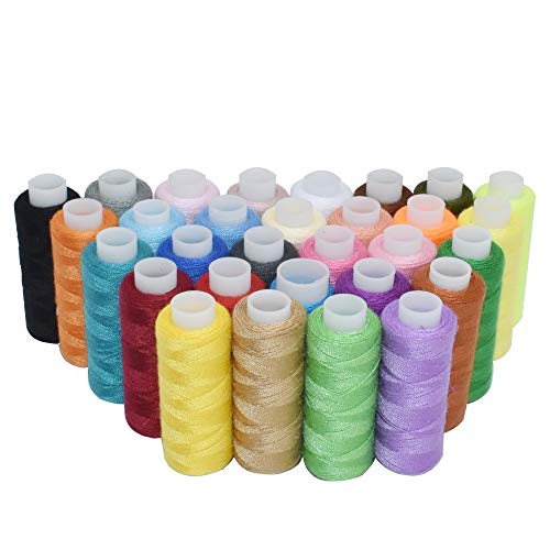 Nähgarn-Spulen, 227 m, Polyester, für Hand- und Maschinennähen, 30 Farben von LE-stone