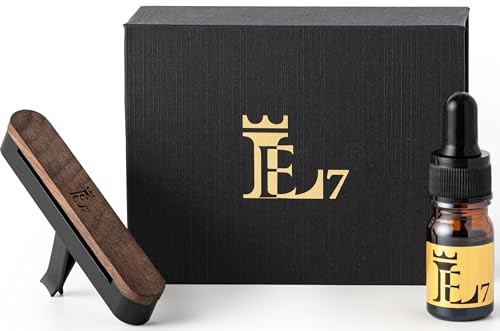 LE7 Autoduft I Auto Parfüm | Cherry | Auto Lufterfrischer I Autoparfum I Bis 6 Monate Haltbarkeit I Parfüme mit luxuriöser Halterung I 10 ml Premium duftöl (Cherry, Schwarz) von LE7