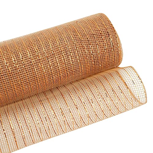 9 m breites Poly-Mesh-Deko-Mesh glitzernde Bänder für Weihnachtsbaumschmuck, Kranz, Geschenkpapier 9 m breites Poly-Mesh-Deko-Mesh glitzernde Bänder für Weihnachtsbaumschmuck, Kranz, Geschenkpapier von LEADSDGE