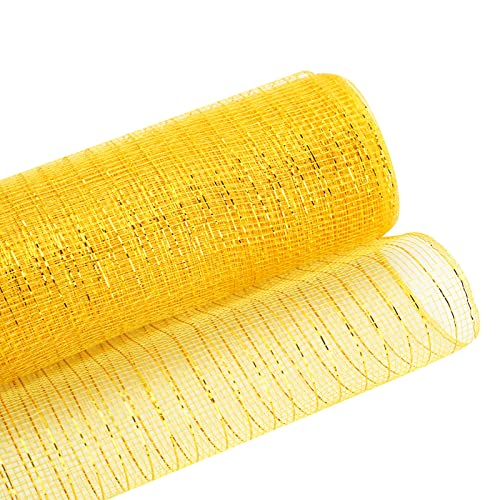 9 m breites Poly-Mesh-Deko-Mesh glitzernde Bänder für Weihnachtsbaumschmuck, Kranz, Geschenkpapier 9 m breites Poly-Mesh-Deko-Mesh glitzernde Bänder für Weihnachtsbaumschmuck, Kranz, Geschenkpapier von LEADSDGE
