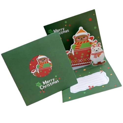 Elegante Weihnachtsgrußkarten, schöne Popup-Weihnachtskarte, Grußkarte für Zuhause oder Büro Elegante Weihnachtsgrußkarten, schöne Popup-Weihnachtskarte, Grußkarte für Zuhause oder Büro von LEADSDGE