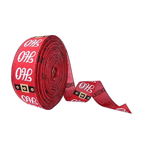 Weihnachtsband, 6,3 cm breit, feines Leinen, 1,8 m, 2,8 m, 4,5 m, weiß/rot, für Hochzeit, Tafelaufsatz, Girlande, Baum Weihnachtsband, 6,3 cm breit, feines Leinen, 1,8 m, 2,8 m, 4,5 m, weiß/rot, für Hochzeit, Tafelaufsatz, Girlande, Baum von LEADSDGE
