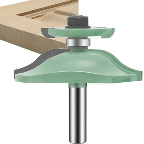 LEATBUY 1/2-Zoll-Schaft architektonisches Formfräser-Set, 5-teilig, Ecken-Abrundung, Kantenformung, Roundover-Perlen-Fräser-Set, Holzbearbeitung, Fräswerkzeuge, Hartmetallschneider, CNC-Fräser (Panel) von LEATBUY-TECH