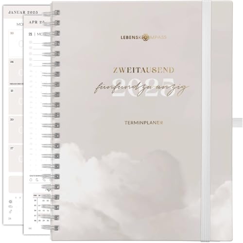 Lebenskompass Ringbuch Kalender 2025 Buchkalender A5 "HIMMEL" - Schöner Wochenkalender & Terminplaner 2025 - stabiles Hardcover - Taschenkalender 2025 - Buchkalender A5 + Viele Extras Lebenskompass Ringbuch Kalender 2025 Buchkalender A5 "HIMMEL" - Schöner Wochenkalender & Terminplaner 2025 - stabiles Hardcover - Taschenkalender 2025 - Buchkalender A5 + Viele Extras von LEBENSKOMPASS