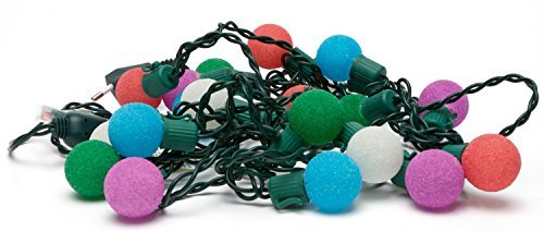 LED-Highlights Bunte Lichterkette Innen Led Candy 20 Kugeln 5,5m Strom Party-Lichterkette Sommer Deko Balkon Garten von LED-Highlights