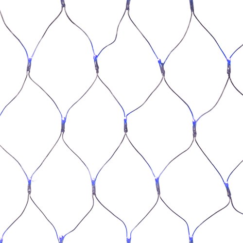 Led Lichterkette Weihnachten 1,5x1,5 m 144 Lichternetz Blau Weihnachtsbeleuchtung Fenster Deko Led Lichterkette Weihnachten 1,5x1,5 m 144 Lichternetz Blau Weihnachtsbeleuchtung Fenster Deko von LED-Highlights