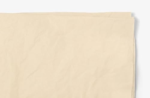 Ledeo Silk Tissue Seidenpapier, Einschlagpapier, Bastelpapier, 480 Blatt, khaki, 50x76 cm von LEDEO