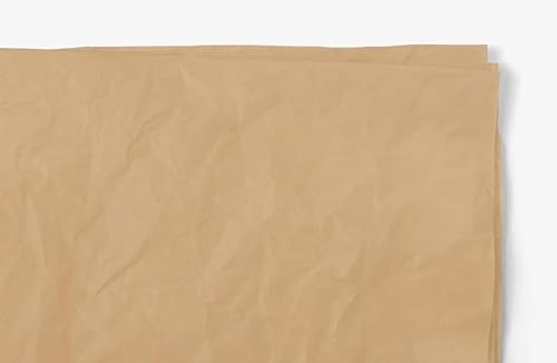 Ledeo Silk Tissue Seidenpapier, Einschlagpapier, Bastelpapier, 480 Blatt, tan, 50x76 cm von LEDEO