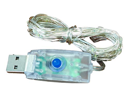 LEDLUX Led String mit USB 5V Kupferdraht Girlande Luminous IP67 8 Modi Lichtspiele Dekorative Lichter Weihnachtsfeiern (Mehrfarbiges RGB, 100 LED 10 Meter) von LEDLUX