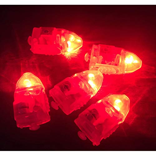 10pcs Superbright Ballon beleuchtet LED Mini Party Licht für Papier Laternen (rot) von LEDMOMO