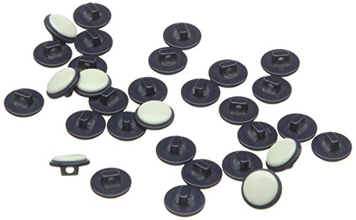 LEDUC (Tasten, Kunststoff, Cremefarben/Marineblau, Größe Lin 18, 30-TLG. LEDUC (Tasten, Kunststoff, Cremefarben/Marineblau, Größe Lin 18, 30-TLG. von ACCESSOIRES LEDUC