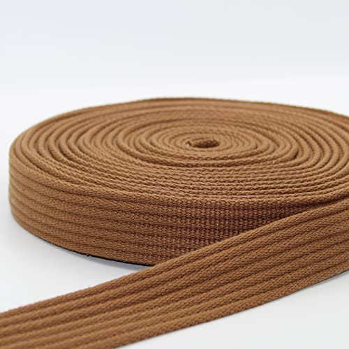 LEDUC 5 Meter Band gerippt Baumwolle 30 mm (braun 07) von ACCESSOIRES LEDUC