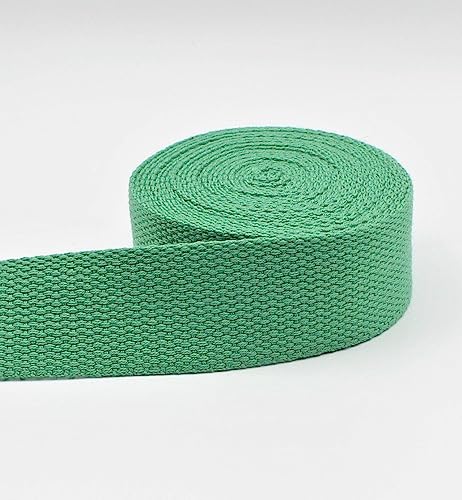 Leduc 3 Meter Gurt Baumwolle Gepäck Griff Tasche Gürtel Schultergurt Geschirr Rucksack Lederwaren Hohe Qualität Grün (07) 3 cm von ACCESSOIRES LEDUC