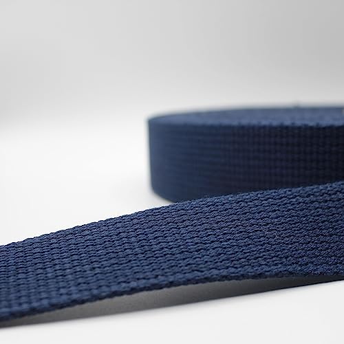 Leduc 3 Meter Gurt aus Baumwolle, für Gepäck, Griff, Tasche, Gürtel, Gurt, Geschirr, Rucksack, Lederwaren, hohe Qualität, Marineblau (33), 4 cm von ACCESSOIRES LEDUC