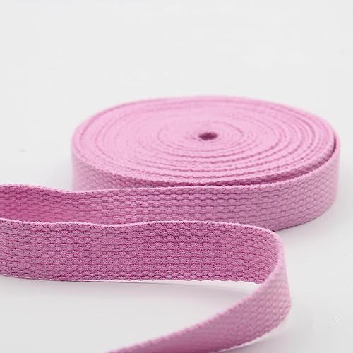 Leduc 3 Meter Gurt aus Baumwolle, für Gepäck, Griff, Tasche, Gurt, Gurt, Gurt, Rucksack, Lederwaren, hohe Qualität, Rosa (18), 2,5 cm von LEDUC