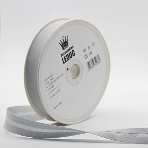 Leduc Schrägband, Baumwolle, 20 m, 30 Farben, für Doppelfalten, 8 + 20 + 8 mm, Qualität Italien, Light Grey 5634 Leduc Schrägband, Baumwolle, 20 m, 30 Farben, für Doppelfalten, 8 + 20 + 8 mm, Qualität Italien, Light Grey 5634 von ACCESSOIRES LEDUC