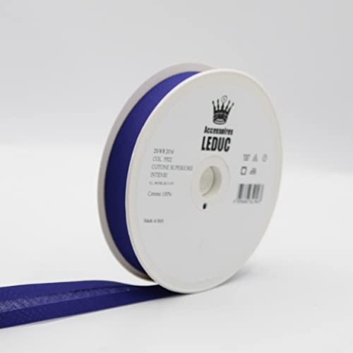 Leduc Schrägband, Baumwolle, 20 m, 30 Farben, für Doppelnähte, 8 + 20 + 8 mm, italienische Qualität, Blau 5522 Leduc Schrägband, Baumwolle, 20 m, 30 Farben, für Doppelnähte, 8 + 20 + 8 mm, italienische Qualität, Blau 5522 von ACCESSOIRES LEDUC