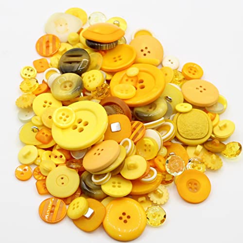YELLOW Knöpfe, gemischt, 150 g, 2 & 4 Löcher, für DIY, Handwerk, Bookscrapping, Basteln, verschiedene Größen und Farben YELLOW Knöpfe, gemischt, 150 g, 2 & 4 Löcher, für DIY, Handwerk, Bookscrapping, Basteln, verschiedene Größen und Farben von LEDUC