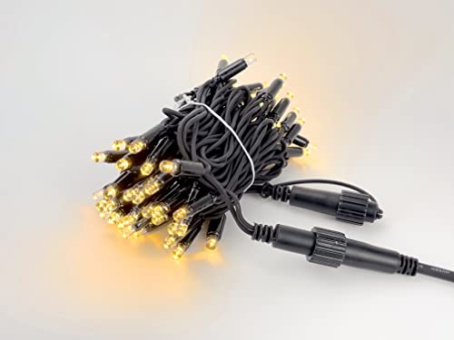 LEDZEIT - Profi Serie - LED Verlängerung Lichterkette, Ohne Netzkabel, Dauerlicht, 6m, 60er Warmweiß LEDs, Muss mit Basislichterkette verbunden Werden, Erweiterbar, Wasserdicht IP67, Innen und außen LEDZEIT - Profi Serie - LED Verlängerung Lichterkette, Ohne Netzkabel, Dauerlicht, 6m, 60er Warmweiß LEDs, Muss mit Basislichterkette verbunden Werden, Erweiterbar, Wasserdicht IP67, Innen und außen von LEDZEIT