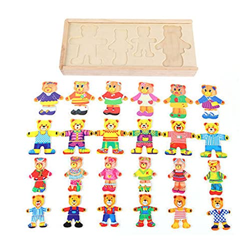 LEEINTO Holzpuzzle Passendes Spielzeug Kleines Ankleide Tangram Für Babys Frühes Lernen Bildung Holzpuzzles Für Kleinkinder von LEEINTO