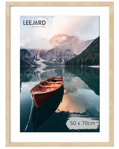 LEEJARD Bilderrahmen 50x70cm, Oak Holz Fotorahmen Holzrahmen Mit Bruchsicherem Plexi-Glas Zum Senkrechten Oder Waagerechten, Portraitrahmen Mit Nahtloser Haken für Wandbehänge LEEJARD Bilderrahmen 50x70cm, Oak Holz Fotorahmen Holzrahmen Mit Bruchsicherem Plexi-Glas Zum Senkrechten Oder Waagerechten, Portraitrahmen Mit Nahtloser Haken für Wandbehänge von LEEJARD