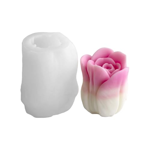 Blumen Kerzenform Gussformen Tulpen Silikonform Oramentern Epoxidharz Blumen Kerze Tulpen Silikonharz Herstellen Vorräte von LEELOU