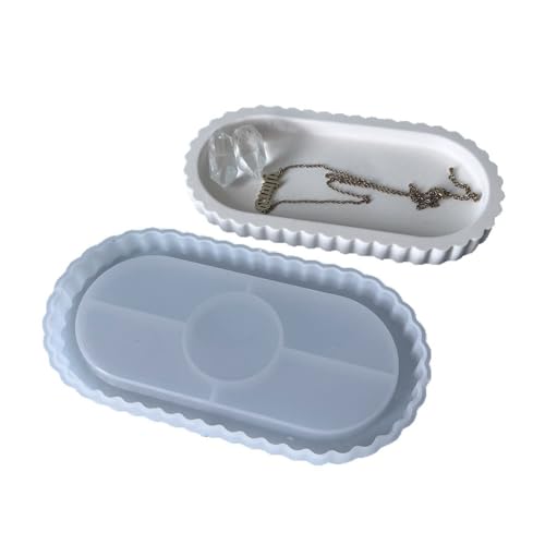 Ovale Formharzschale Silikonformen Für Kerzenhalter Schmuckschale Hausdekorationsharz Tablett Formen Für Epoxidharz Ovale Formharzschale Silikonformen Für Kerzenhalter Schmuckschale Hausdekorationsharz Tablett Formen Für Epoxidharz von LEELOU