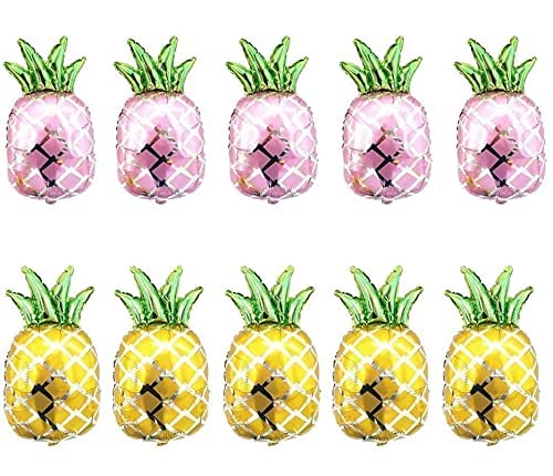 10 stücke Ananas Ballons Helium Aluminium Folie Ballon Party Supplies Für Strand Sommer Tropische Motto Party Geburtstag Party Baby Shower Party Dekorationen von LEEMASING