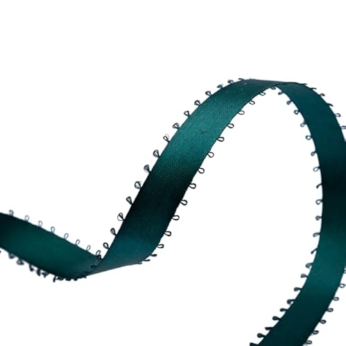 Doppelseitiges Satinband mit Picot-Rand, Kunst und Nähen, für Valentinstag, Hochzeit, Geburtstag, Geschenkverpackung und Party-Dekoration, Dunkelgrün, 1 Rolle Doppelseitiges Satinband mit Picot-Rand, Kunst und Nähen, für Valentinstag, Hochzeit, Geburtstag, Geschenkverpackung und Party-Dekoration, Dunkelgrün, 1 Rolle von LEEMASING