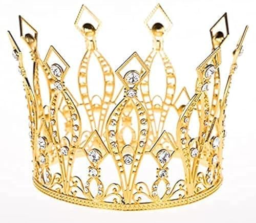 Goldene Strass-Krone, Tortenaufsatz für Geburtstag, Party, Hochzeit, Dekoration, für Frauen, Mädchen, Brautschmuck, Hochzeit, Motto-Party, Dekoration, Geburtstagsparty Goldene Strass-Krone, Tortenaufsatz für Geburtstag, Party, Hochzeit, Dekoration, für Frauen, Mädchen, Brautschmuck, Hochzeit, Motto-Party, Dekoration, Geburtstagsparty von LEEMASING