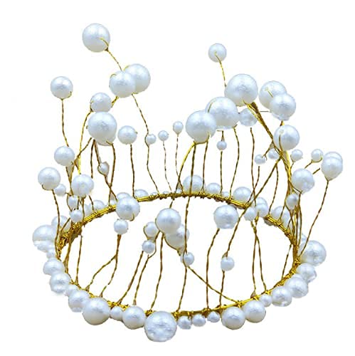 Prinzessinnenkrone Tortenaufsatz Geburtstag Hochzeit Party Perlen Krone Babyparty Geschenke für Geburtstag Festzug Abschlussball Hochzeit Babyparty Gold Prinzessinnenkrone Tortenaufsatz Geburtstag Hochzeit Party Perlen Krone Babyparty Geschenke für Geburtstag Festzug Abschlussball Hochzeit Babyparty Gold von LEEMASING
