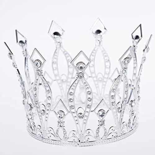 Silberne Strass-Krone, Tortenaufsatz für Geburtstagsparty, Hochzeit, Dekoration, für Frauen, Mädchen, Brautschmuck, Hochzeit, Motto-Party, Dekoration für Geburtstagsparty Silberne Strass-Krone, Tortenaufsatz für Geburtstagsparty, Hochzeit, Dekoration, für Frauen, Mädchen, Brautschmuck, Hochzeit, Motto-Party, Dekoration für Geburtstagsparty von LEEMASING