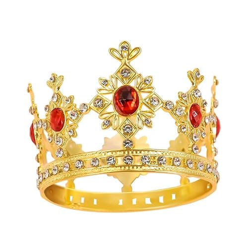 Vintage-Kronen-Kuchenaufsatz, Königin, Prinzessin, Kuchendekoration, Foto-Party, Baby-Dekoration für Babyparty, Geburtstag, Hochzeit, Weihnachten, Themen-Dekorationen, Neugeborenen-Requisite (Gold mit Vintage-Kronen-Kuchenaufsatz, Königin, Prinzessin, Kuchendekoration, Foto-Party, Baby-Dekoration für Babyparty, Geburtstag, Hochzeit, Weihnachten, Themen-Dekorationen, Neugeborenen-Requisite (Gold mit von LEEMASING
