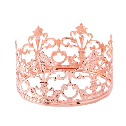 Vintage Prinzessin Krone Kuchen Topper Dekoration für Party Hochzeit Babyparty für Geburtstag Party Hochzeit Hochzeit Kuchen Baby Shower Geburtstag Kuchen Dekoration (Roségold) von LEEMASING