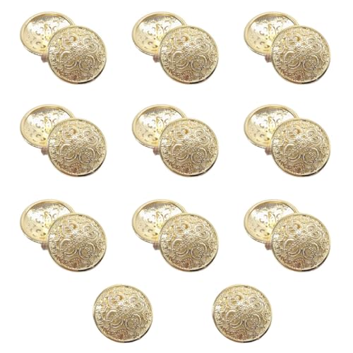 LEEQ Knöpfe Metall Vintage - 20 PCS Metallknöpfe Ösenknöpfe Vintage Antike Metall Blazer Knöpfe Metall Blazer Knöpfe Rund Metallknöpfe für Mantel, Blazer, Hemd, Jacke, Uniform LEEQ Knöpfe Metall Vintage - 20 PCS Metallknöpfe Ösenknöpfe Vintage Antike Metall Blazer Knöpfe Metall Blazer Knöpfe Rund Metallknöpfe für Mantel, Blazer, Hemd, Jacke, Uniform von LEEQ