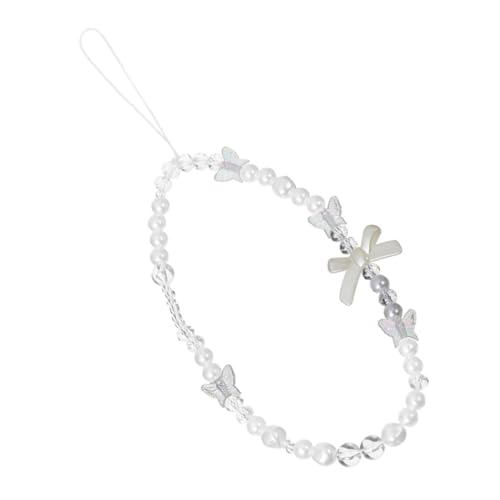 LEEQBCR 1 Stück Universal Perlenband Handykette, Armbandkette, Handyanhänger, Handykette Perlenband, Handyträger, Kompatibel mit jedem Smartphone von LEEQBCR