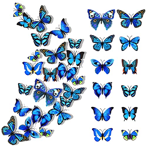24 Stück 3D Schmetterlinge Deko Schmetterling Wanddeko Wandaufkleber Schmetterlinge Butterfly Dekoration Wandtattoo Abnehmbare Wandaufkleber Heimdeko Kinderzimmer Schlafzimmer Deko 24 Stück 3D Schmetterlinge Deko Schmetterling Wanddeko Wandaufkleber Schmetterlinge Butterfly Dekoration Wandtattoo Abnehmbare Wandaufkleber Heimdeko Kinderzimmer Schlafzimmer Deko von LEEWYOU
