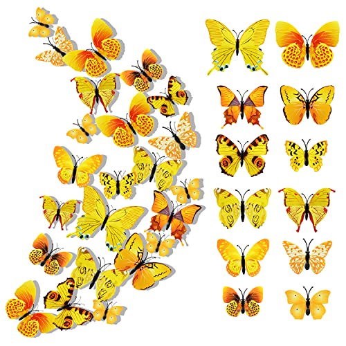 24 Stück 3D Schmetterlinge Deko Schmetterling Wanddeko Wandaufkleber Schmetterlinge Butterfly Dekoration Wandtattoo Abnehmbare Wandaufkleber Heimdeko Kinderzimmer Schlafzimmer Deko 24 Stück 3D Schmetterlinge Deko Schmetterling Wanddeko Wandaufkleber Schmetterlinge Butterfly Dekoration Wandtattoo Abnehmbare Wandaufkleber Heimdeko Kinderzimmer Schlafzimmer Deko von LEEWYOU