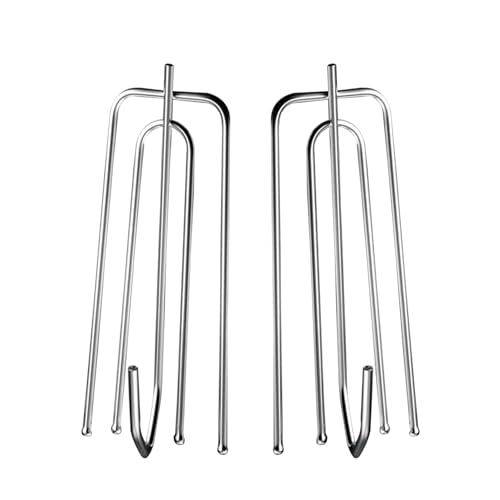40 Stück Gardinenhaken Metall Schienen Gardinen Vorhang Haken zum Einhängen Zubehör Curtain Hooks Gardienen Klemme Gardinen Haken Zubehör Edelstahl 40 Stück Gardinenhaken Metall Schienen Gardinen Vorhang Haken zum Einhängen Zubehör Curtain Hooks Gardienen Klemme Gardinen Haken Zubehör Edelstahl von LEEWYOU