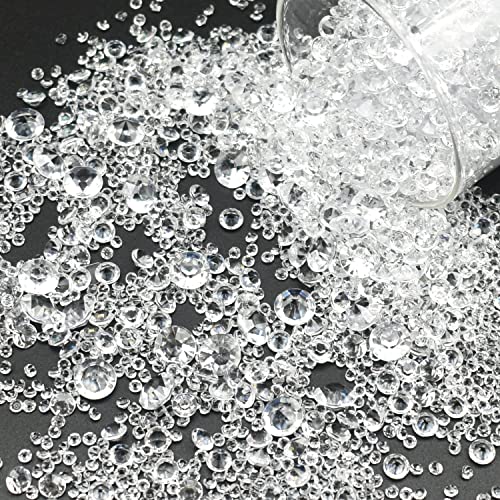 4000 Stück Streudeko Diamanten,Diamanten Deko,Acryl Kristalle Diamantene Streudeko Hochzeit,Acryl Diamant Tischdeko Strass für Vasenfüller Hochzeit Geburtstag 3mm,6mm,10mm Transparent 4000 Stück Streudeko Diamanten,Diamanten Deko,Acryl Kristalle Diamantene Streudeko Hochzeit,Acryl Diamant Tischdeko Strass für Vasenfüller Hochzeit Geburtstag 3mm,6mm,10mm Transparent von LEEWYOU